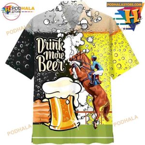 Horse Racing Beer Hawaiian Shirt