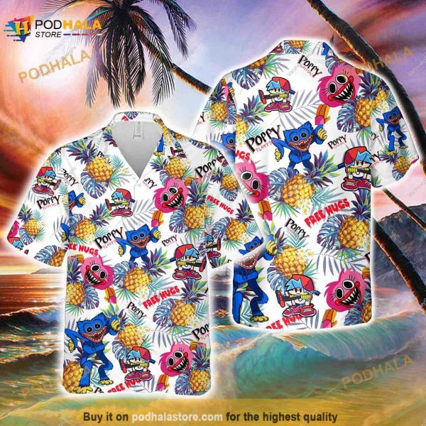 Huggy Wuggy Tropical Huggy Wuggy Birthday Hawaiian Shirt