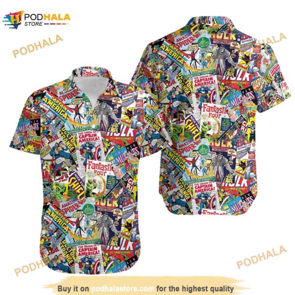 I Like Superhero Comics Hawaiian Shirt