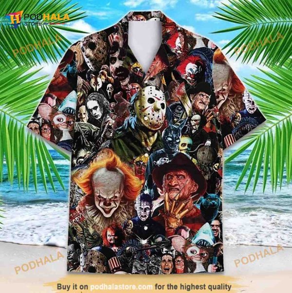 I Love Horror Unisex Hawaiian Shirt