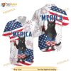 Independence Day Black Cat Merica 3d Hawaiian Shirt