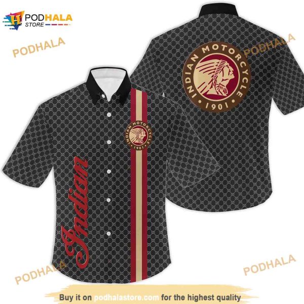 Indian Hawaiian Shirt For Motorcycle Lovers