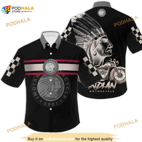 Indian Hawaiian Shirt For Motorcycle Lovers