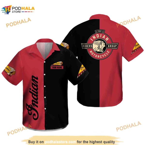 Indian Hawaiian Shirt For Motorcycle Lovers