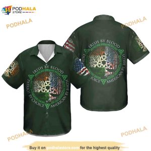 Irish By Blood Irish St Patricks Day Funny Hawaiian Shirt