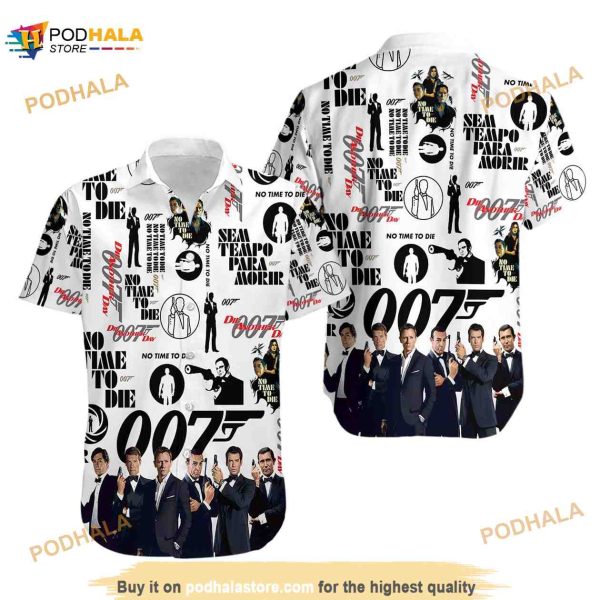 James Bond 007 Funny Hawaiian Shirt