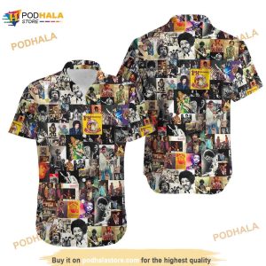 Jimi Hendrix Funny Hawaiian Shirt