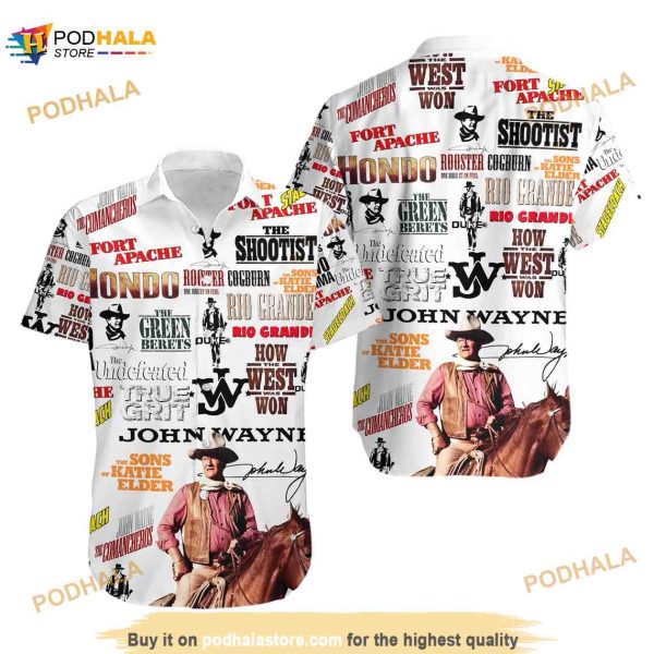 John Wayne Funny Hawaiian Shirt