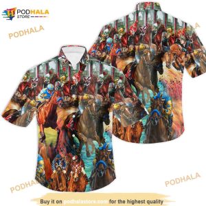 Kentucky Horse Racing Funny Hawaiian Shirt