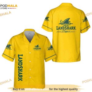 Landshark Funny Hawaiian Shirt