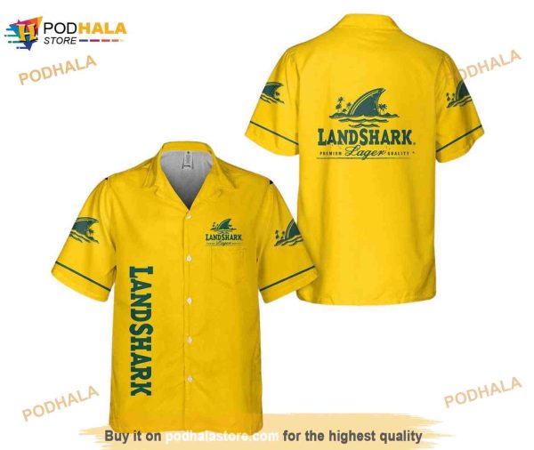 Landshark Funny Hawaiian Shirt