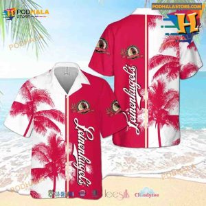 Leinenkugels Beer Palm Tree Hawaiian Shirt