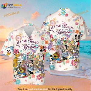 Let The Magic Blossom Disney Hawaiian Shirt