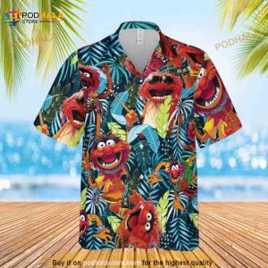 Let’s Drum Animal The Muppets Tropical 3D Hawaiian Shirt