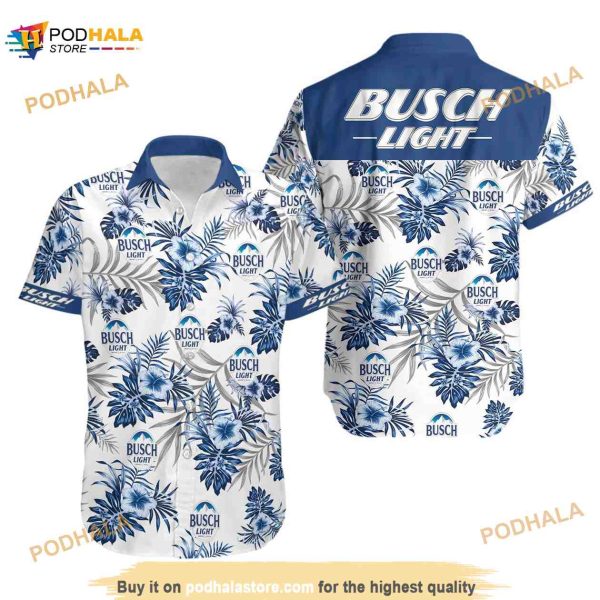 Light Beer Blue Leaf Unisex Funny Hawaiian Shirt