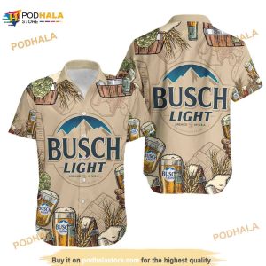 Light Beer Cans Vintage Unisex Funny Hawaiian Shirt