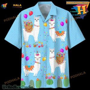 Llama Hawaiian Shirt