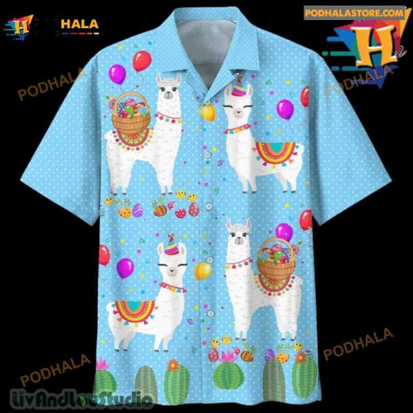 Llama Hawaiian Shirt