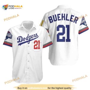 Los Angeles Dodgers Buehler 21 MLB Hawaiian Shirt