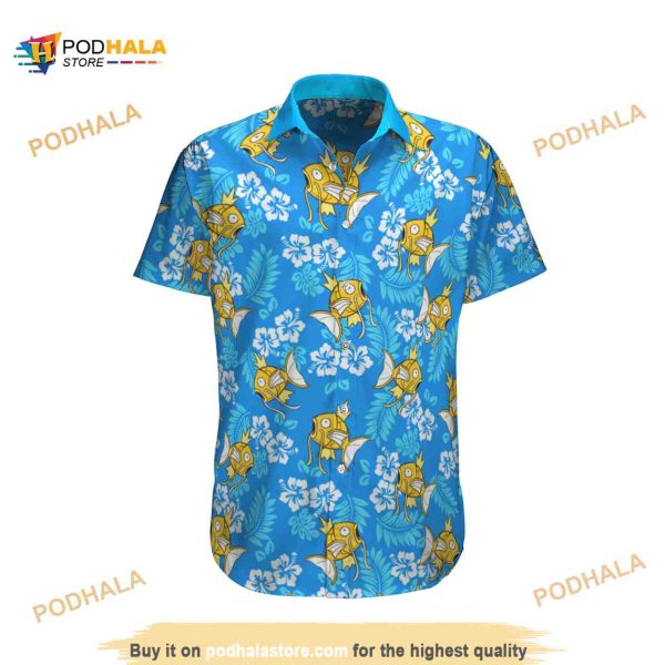 Magikarp Tropical Beach Pokemon Hawaiian Shirt