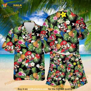 Mario Super Mario Hawaiian Shirt