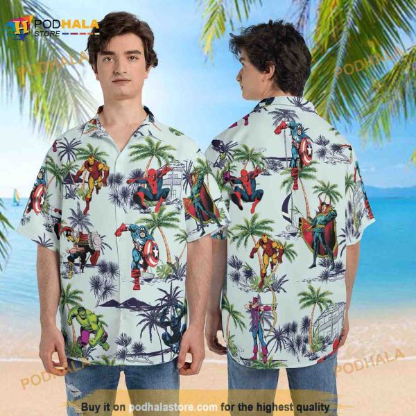 Marvel Superhero Disney Hawaiian Shirt