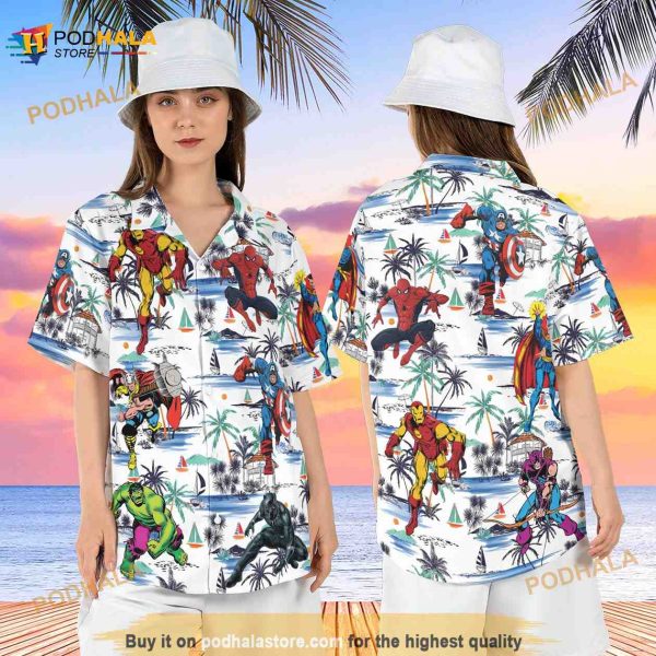 Marvel Superhero Hawaiian Shirt