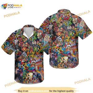 Marvell 1000 Heroes Disney Hawaiian Shirt