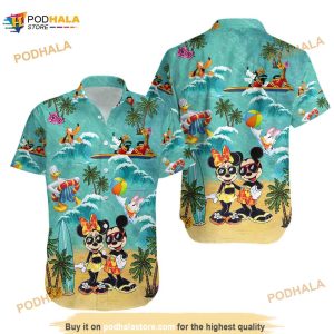 Mickey And Minnie Hawaiian Shirt