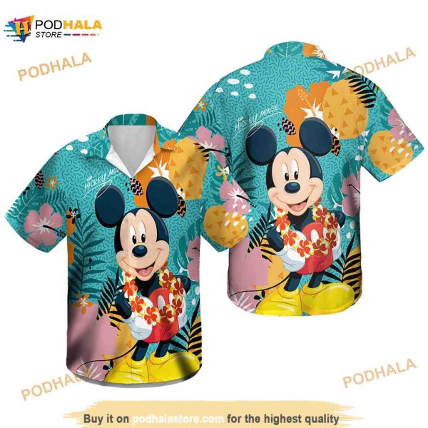 Mickey Mouse In Tropical Forest Shirt