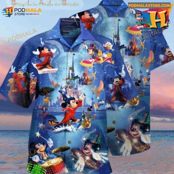 Mickey Mouse Magician Hawaiian Shirt