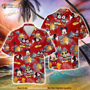 Mickey Mouse Tropical Hawaiian Shirt