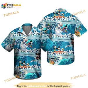 Mickey Surfing Hawaiian Shirt