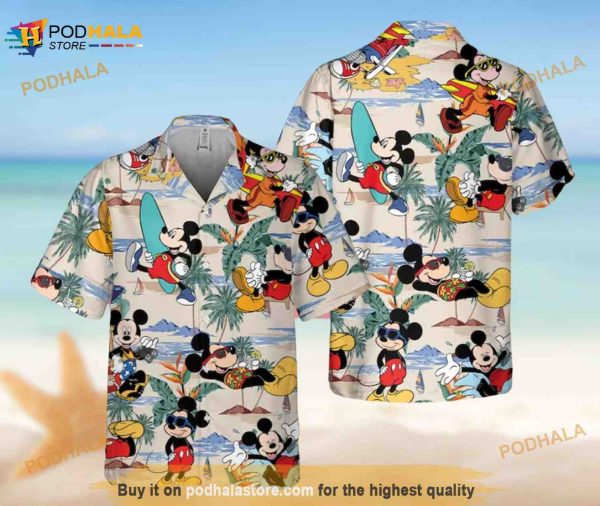 Mickey Tropical Hawaiian Shirt