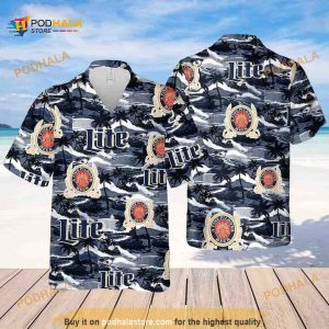 Miller Lite Beer Hawaiian Shirt