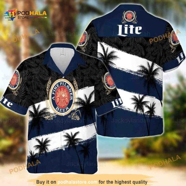 Miller Lite Beer Hawaiian Shirt