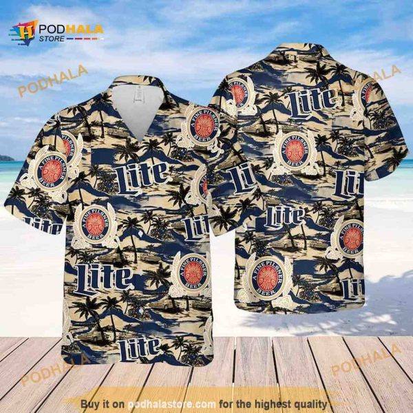 Miller Lite Beer Hawaiian Shirt