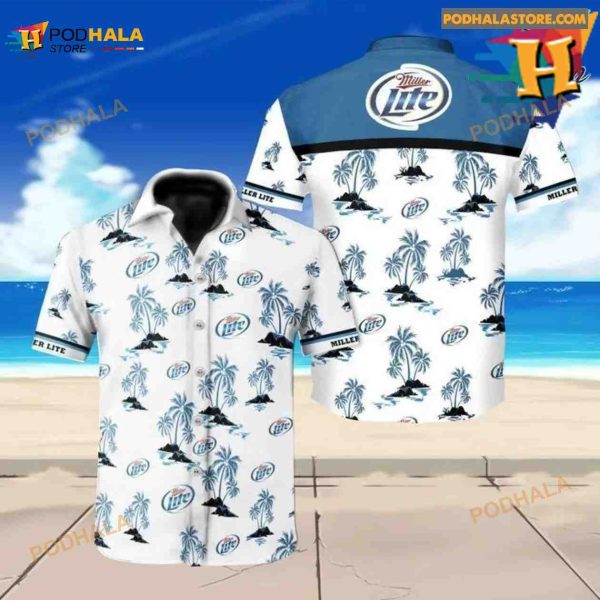 Miller Lite Beer Hawaiian Shirt Summer Shirt