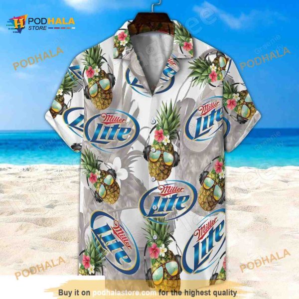 Miller Lite Hawaiian Shirt