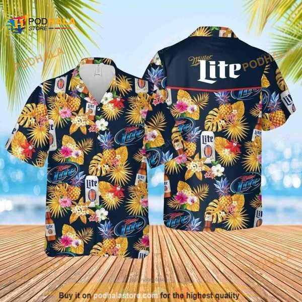 Miller Lite Hawaiian Shirt