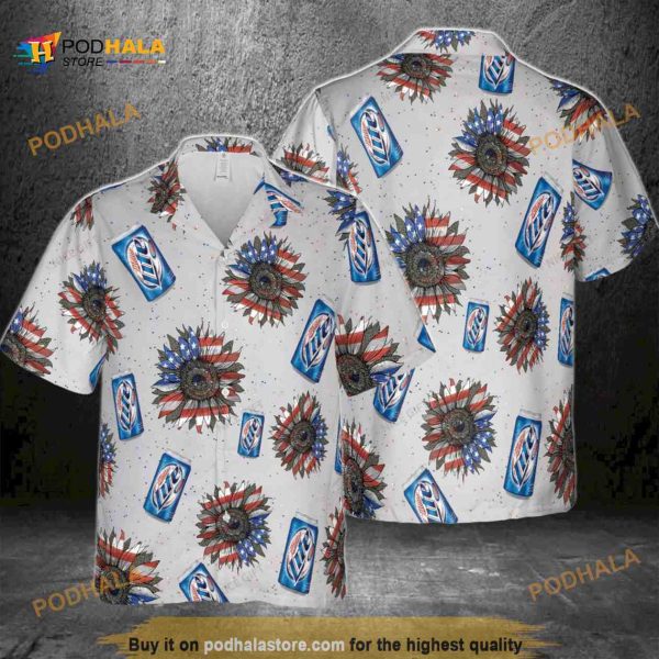 Miller Lite Hawaiian Shirt