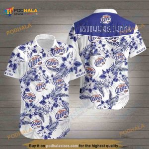 Miller Lite Hawaiian Shirt