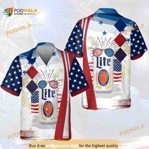 Miller Lite Hawaiian Shirt