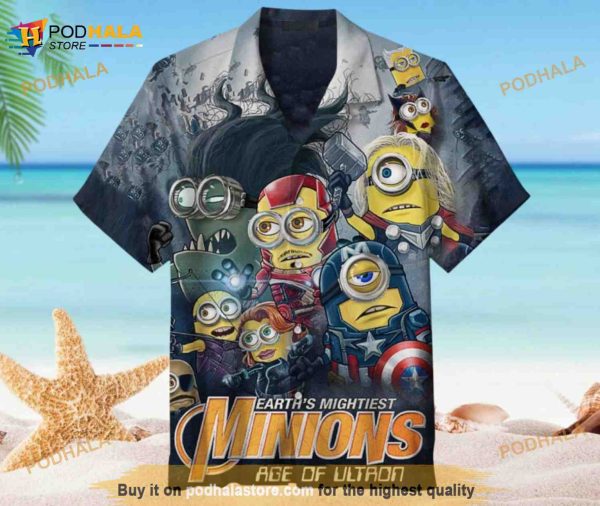 Minion Avengers Funny Hawaiian Shirt