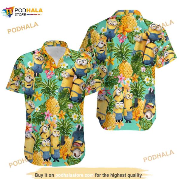 Minions Tropical Funny Hawaiian Shirt