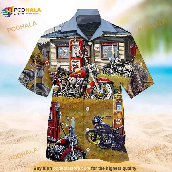 Motorbike 3D Funny Hawaiian Shirt