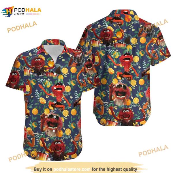 Muppets Playing Drum Disney Hawaiian Shirt