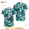 NFL Philadelphia Eagles Hawaiian Shirt Palm Leaves And Skulls