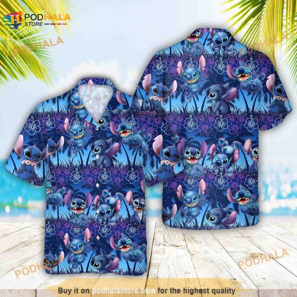 Naughty Stitch Funny Hawaiian Shirt