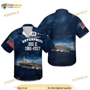 Navy Uss Enterprise Cvn-65 Enterprise Class Funny Hawaiian Shirt